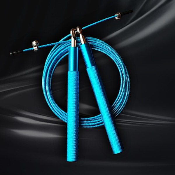 Speed ​​​​​​Jump Rope - 360° vridbart kullager - Justerbart rep med stålbelægning - Anti-hophandtag i aluminium - Fitness
