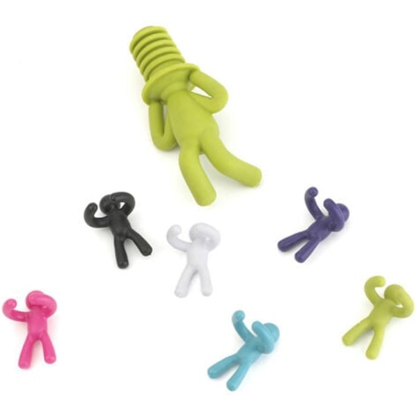 Vinglasmarkörer, dryckesmarkörer, Wine Glass Creative Silikon Vinglasmarkörer för att identifiera och dekorera drycker på festpaket om 7, Fonepro