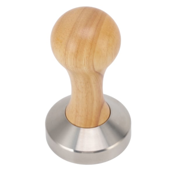 Multifunksjonell 304 rustfritt stål kaffetamper med flat base - 51 mm (2,01 tommer) bønnepressehammer for kaffe brygging 51mm
