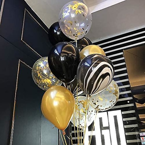 100 ballonger dekorasjon svart