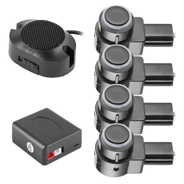 Intelligent Parkeringsassistent System 4 Sensor Bil Auto Revers Radar 65dB Sommer Varslingssett
