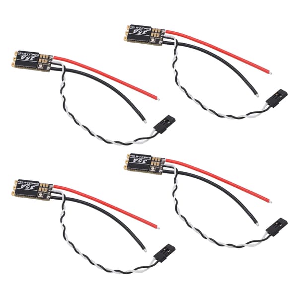 Sort Brushless Elektronisk Hastighedsregulator RGB LED Højhastighedsstyring Interferensresistent Brushless ESC 35A