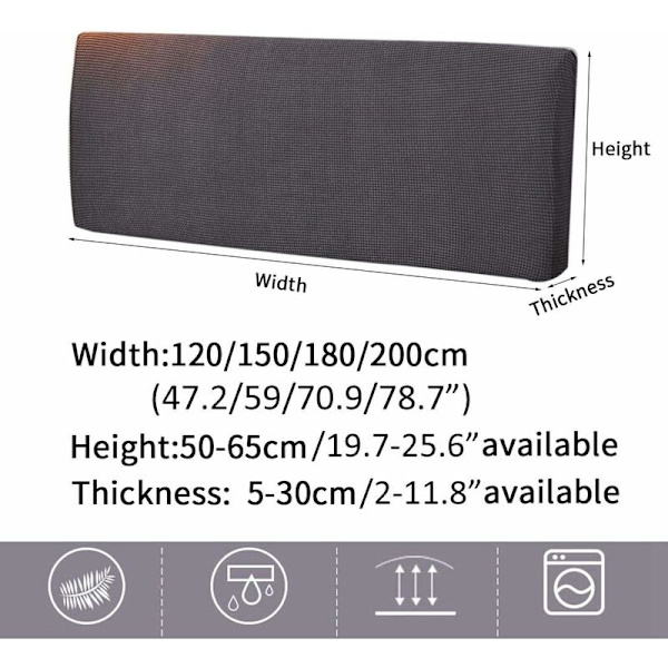Neulottu paksunnettu sumunsininen pituus 150cm maissisametti paksunnettu pehmeä pussipeite cover pölytiivis sängynpäädyn cover