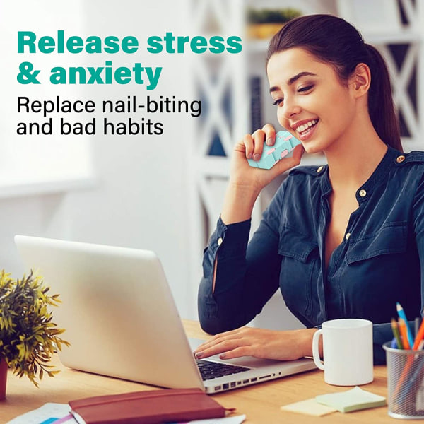 Anti-stress fidget-spil til børn og voksne, unikke mini-gadgets til at lindre angst og dræbe tid (Macaron Blue)