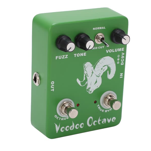 Voodoo Octave Fuzz Gitarr Effektpedal Justerbar Enkel True Bypass Instrumenttillbehör