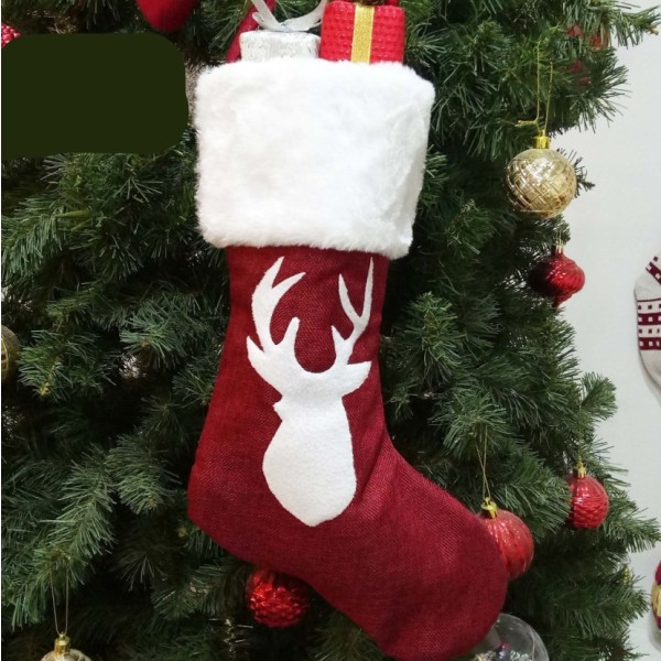 Julstrumpor Julstrumpor (stora horn + snöflingor),