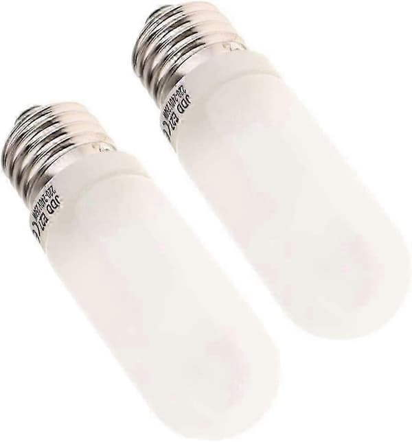 2 stk. 250W 220-240V E27 (standard Edison skrue) mat halogenpære