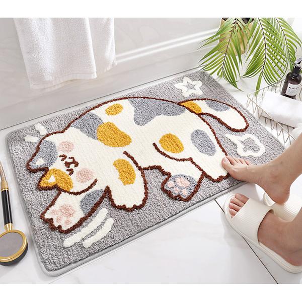 Kylpyhuoneen sisäänkäynnin lattiamatto, kodin kylpyhuoneen imukykyinen lattiamatto, makuuhuoneen sisäänkäynnin liukumaton matto, 50 * 80 cm, A,