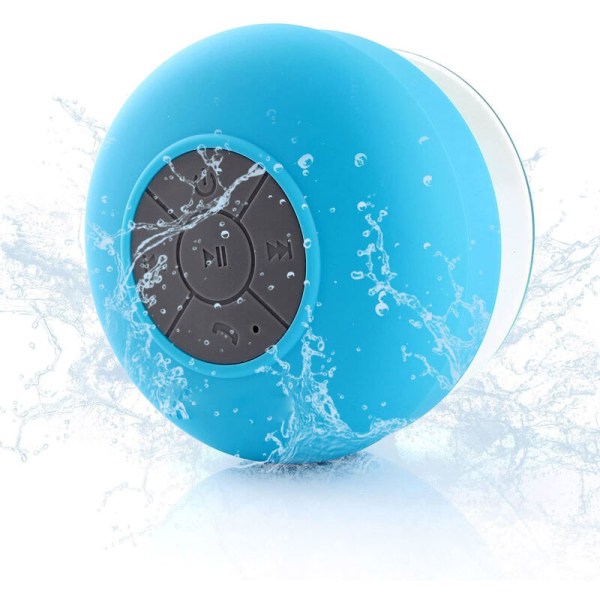 Mini Bluetooth-høyttaler Trådløs vanntett bærbar stereohåndfri dusjhøyttaler kompatibel med iPhone 6S 6Plus 6 5S