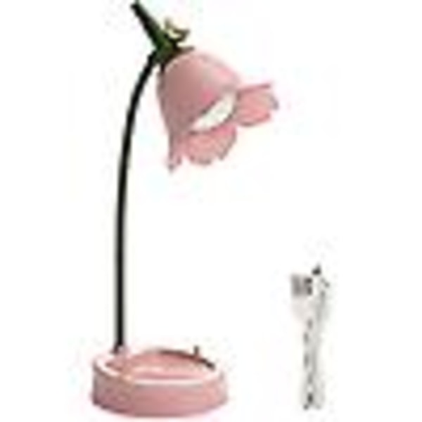 Kreativ mobilehållare sovrum sovsal dekorativ bordslampa (rosa)