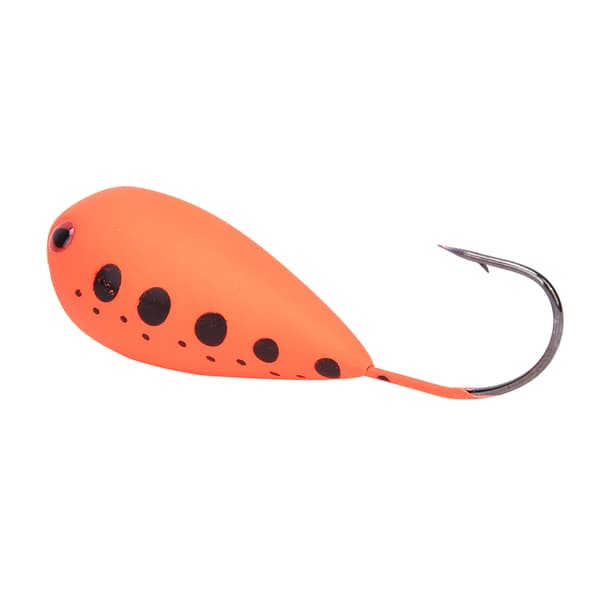 Isfiskedrag Popper Hard kunstig eggvevbete Single Sharp Hook Tackle18