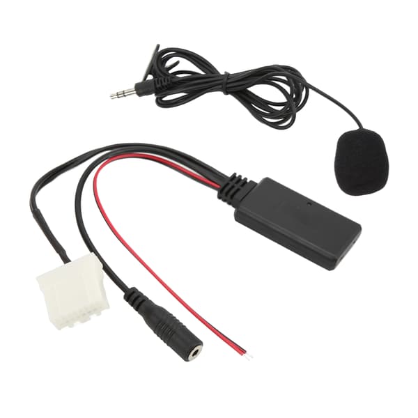 Bluetooth 5.0 AUX Adapter Håndfri Mikrofon til Mazda MX5 2006 og senere