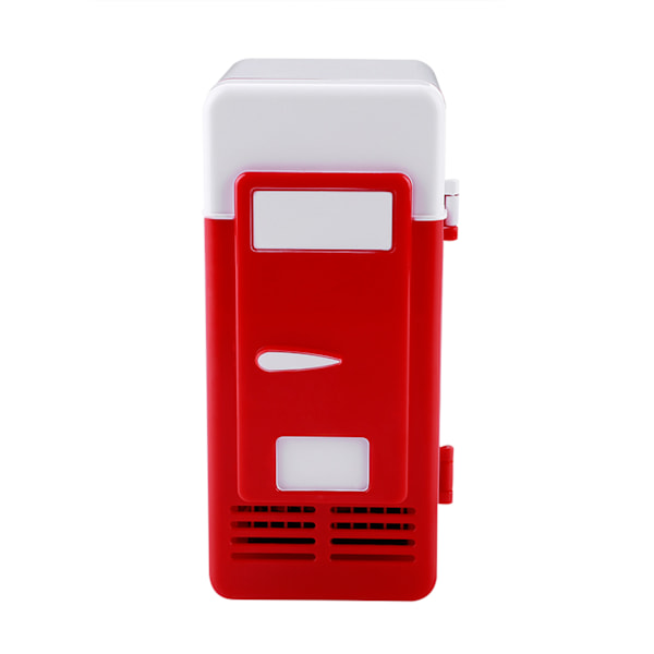 Mini USB LED -jääkaappi juomille ja juomatölkeille - Punainen, lämmitystoiminnolla Red