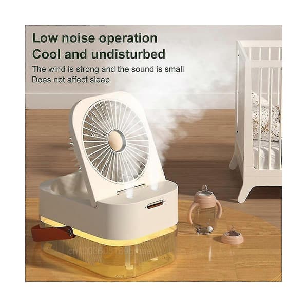 [HT]3-i-1 luftfugter dobbelt spray ventilator bærbar ventilator luftkøler luftfugter...