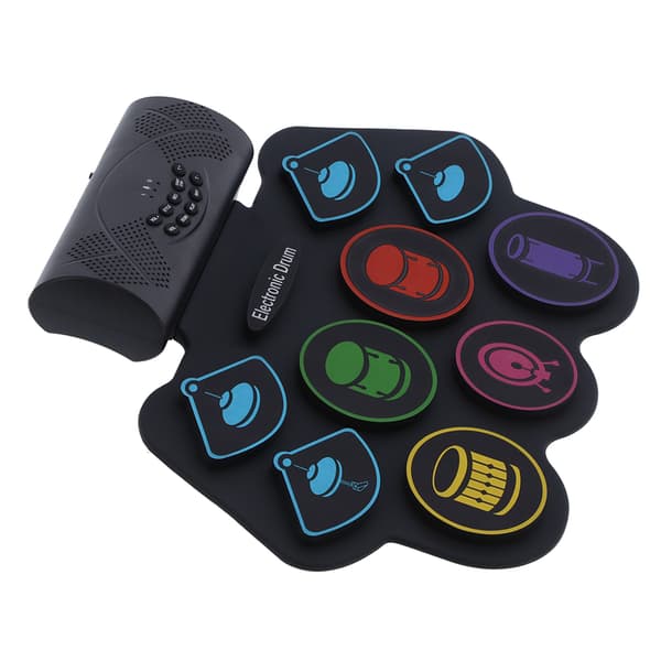 Bluetooth MIDI Elektronisk Trommepad Sett Sammenleggbart Kit med Batterihøyttaler 100-240V MD862MUK