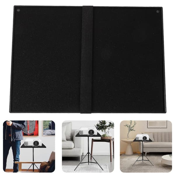 1 stk. tablet stativ i plast projektor stativ palle tablet stativ bakkeholder (sort)