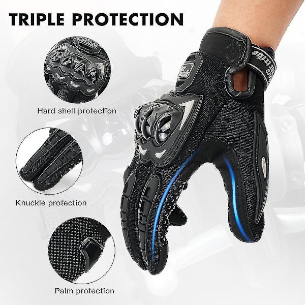 Käsine Moottoripyörä Miesten Guantes Moto Gant Kosketusnäyttö Hengittävä Moottoripyörä Kilpa Ratsastus Pyörä Suojakäsineet Kesä Xinda red M