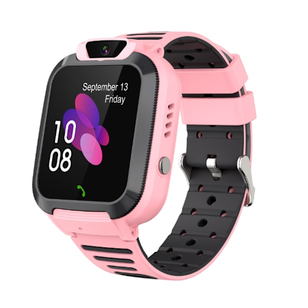 Barns Smart Watch Pojkar och Flickor Positionerande Vattentät Primary School Watch (Rosa),