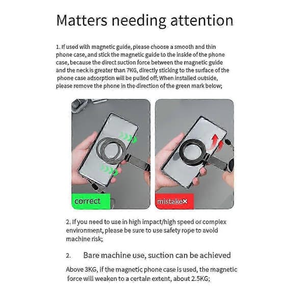 Silikone Magnetisk Halsmontering Hurtigudløser Hold Smart
