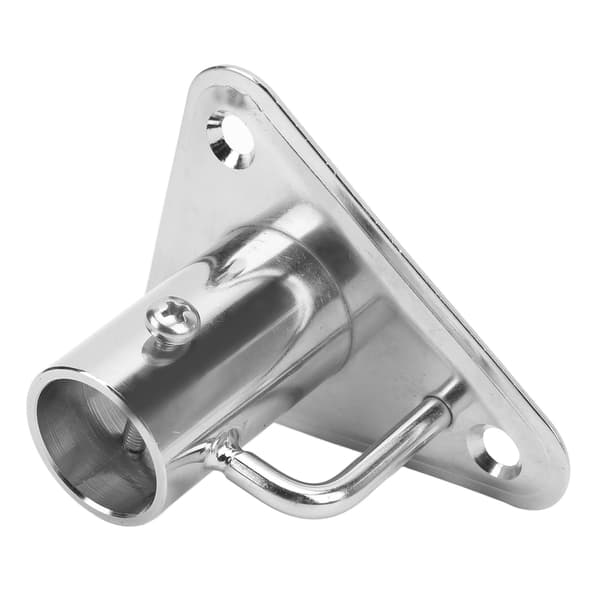 90 Grader 1 Tomme 316 Rustfritt Stål Flaggstangholder Stangsocket Trekantbase Støtte for Skip Yachter