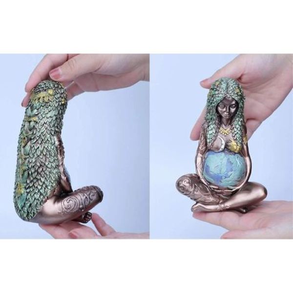 Gaia Statue Tusenårsfigur Gaia Gaia Figur Moder Jord Kunst Statue Figur Moder Jord Gudinne Figur Påskestatue G