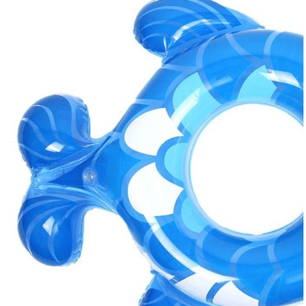 Puhallettava uimarengas, kalan muotoinen pelastusrengas lasten vesileluille (23 cm sininen)
