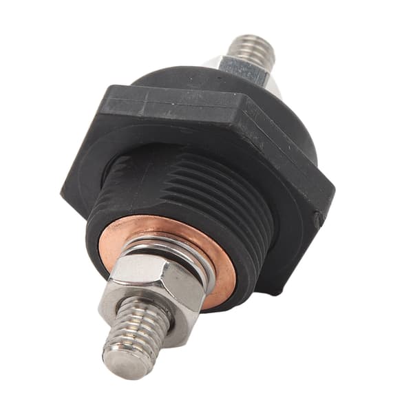 3/8 tommer Panel Batteri Terminal Stik DC12V Pålidelig Effektiv til Strømforsyningssystemer til Biler, Både, Yachter Sort
