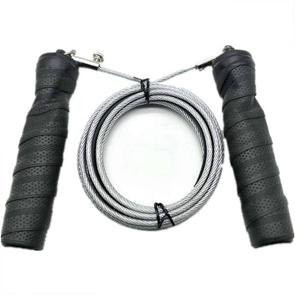 Justerbart ståltrådshopprep Antisladdhandtagshastighet for aerob trening Crossfit Fitness