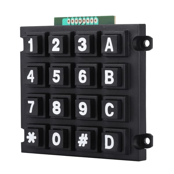 Tangentbordmoduler med 16 tangenter 4x4 Tryckknappar Extern Stor Knappsats för MCU