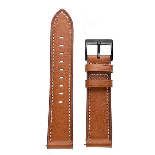 Til Samsung Galaxy Watch 3 45mm Læder Urrem Brown