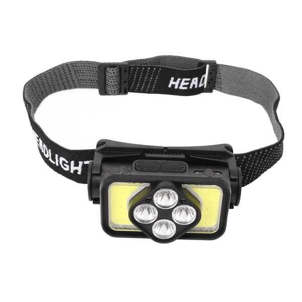 COB Hodelykt USB Oppladbar LED Hodelykt IPX4 Vanntett Hodelykt Bevegelsessensor Utendørsfiske Camping Hodelykt