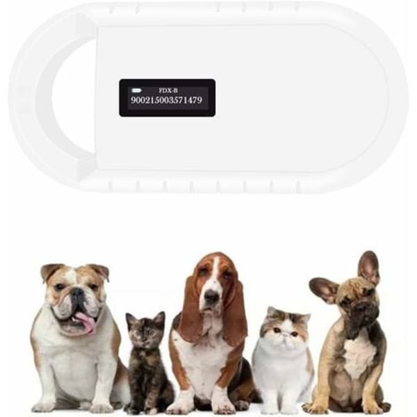 Pet Microchip Scanner, 134,2kHz Pet Microchip Reader för djur/husdjur/hundar/katter/grisar