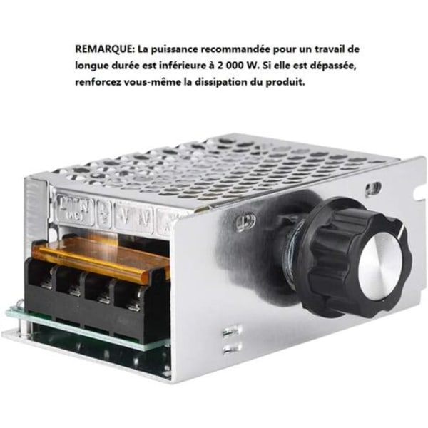 AC 4000W spenningsregulator 220V inverter Elektrisk motorhastighetsregulator, 220V motorhastighetsregulator for børstemotor