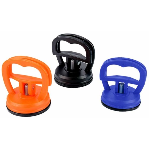 Blå Oransje Svart 3 stykker sugekopp bulktrekker bilfjerningsverktøy Mini glass sugekopp for fjerning av bulker i bil