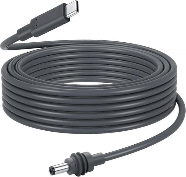 USB C til DC strømkabel kompatibel med Starlink Mini, 5M PD100W inngang USB Type C til DC hulpluggkabel for Starlink Mini, erstatningskabel