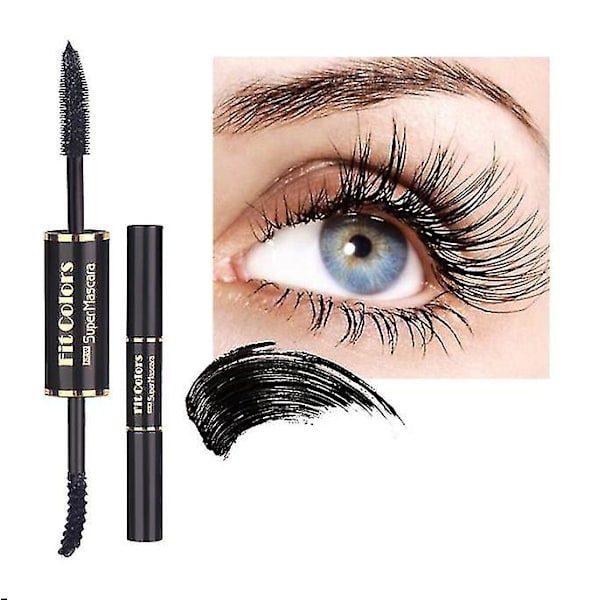 Double-ended Color Mascara - Vanntett tykk krølling BLACK