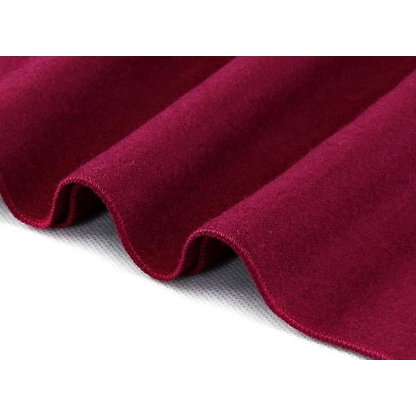 Mænd ensfarvet tørklæde Varm vinter tykt tørklæde Red wine