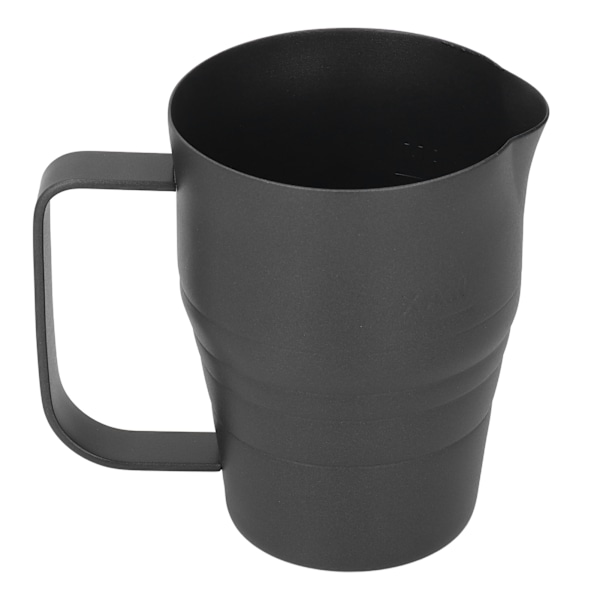 Svart 900ml Melkeskumkanne - 304 Rustfritt Stål Matkvalitet med Ørnformet Tute og Forsterket Design for Kaffeskumming