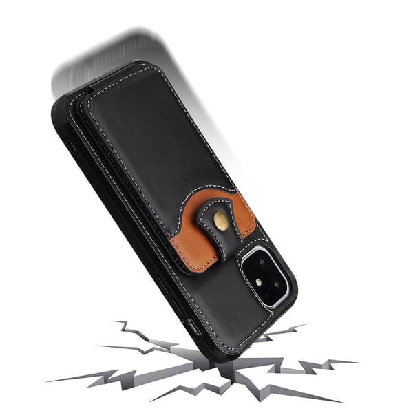 [HT]iPhone 14 - Cover med kortholder Grå