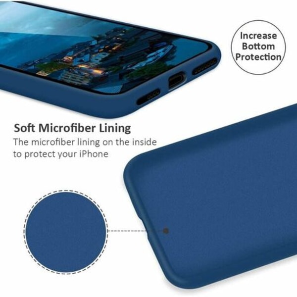 iPhone XS case, iPhone X case, nestemäinen case pehmeällä mikrokuitutyynyvuorella Suojapuskuri Iskunkestävä Cov