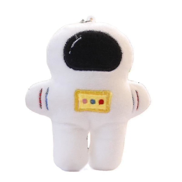 Cartoon Space Astronaut Pendant Plysj dukkeveske nøkkelringsett