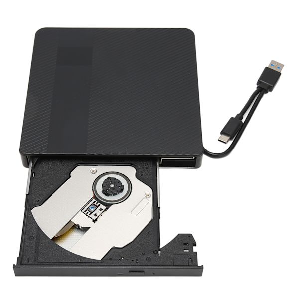 Ekstern DVD-drev USB3.0 Type C Universal CD DVD RW-brænder til Linux til Windows til OS X til stationær PC