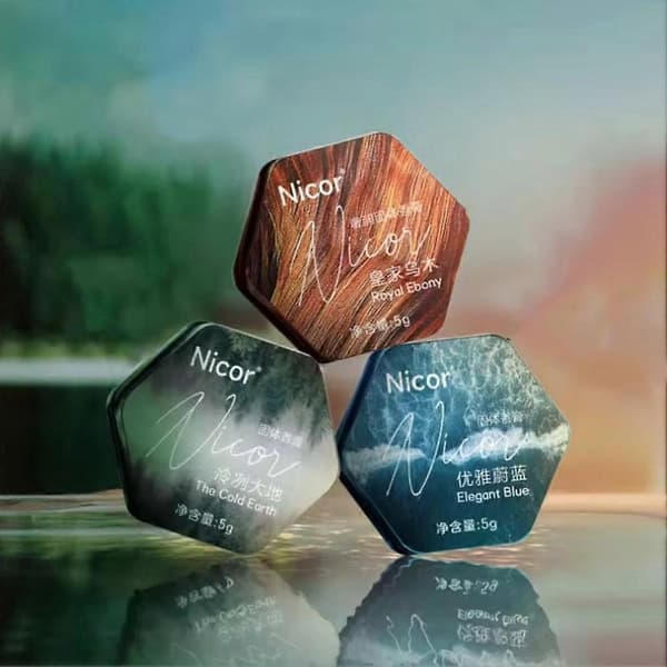 【HT】5g Nicor Perfumer Solid Balm til Mænd, Langvarig Duft Bærbar Opfriskende Deodorant Balm bule 5g