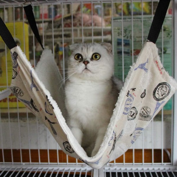 Hängmatta burkatt Hängmatta hängmatta katt, iller, mus, kanin, liten hund eller andra djur L 53*35 (järntorn)