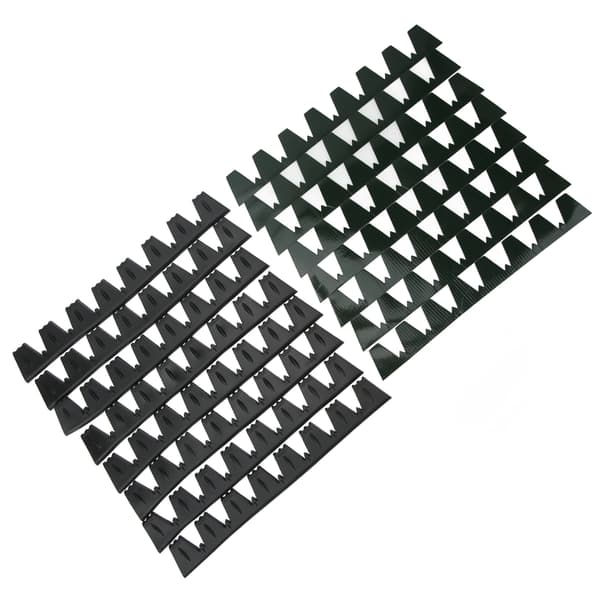 8PCS Främre Stötfångarskydd Anti Scratch Protector Universal Passform Bil Svart