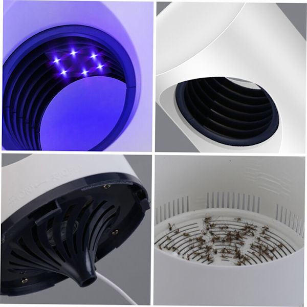 USB Photocatalyst Mosquito Killer Lamp, Flugdödare, Sugtyp, Inomhus, Tyst (Sky Eye Small White)