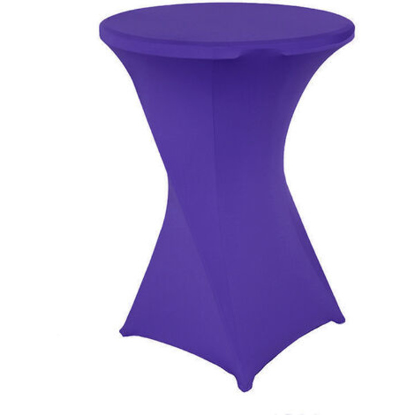 Bistro borddæksel - Spis stående - Deco Cocktail - Stretch Spandex （mørk lilla）