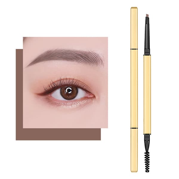 Dobbelt Eyebrow Pencil Non Smudge Makeup Lys Kaffe Farve