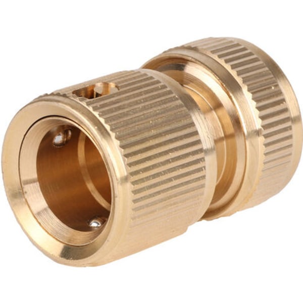 Messing Quick Hose Sprinkler Connector, 13 mm (1/2'') og 15 mm (5/8") Aquastop Sprinkler Connector - Pakke med 2，