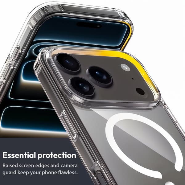 [HT]MagCase til iPhone 17 Pro Max – Krystalklart MagSafe Cover iPhone 17 Pro Max